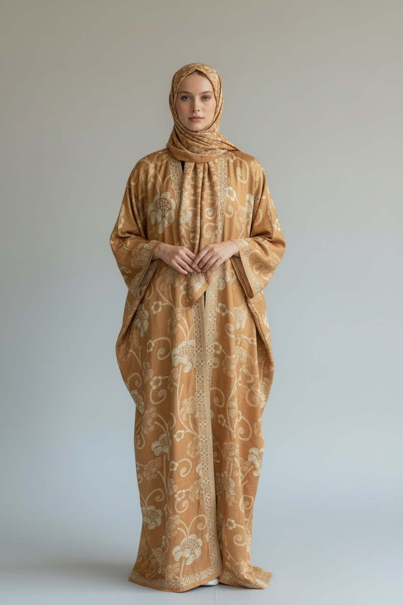 KASHMIRI ABAYA WITH ELEGANCE