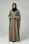 LUXE DRAPE ABAYA - TAUPE SAND